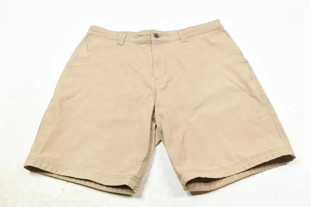 FILSON Dry Shelter Cloth Chino Shorts Mens 36 Camel Beige Cotton Regular Fit